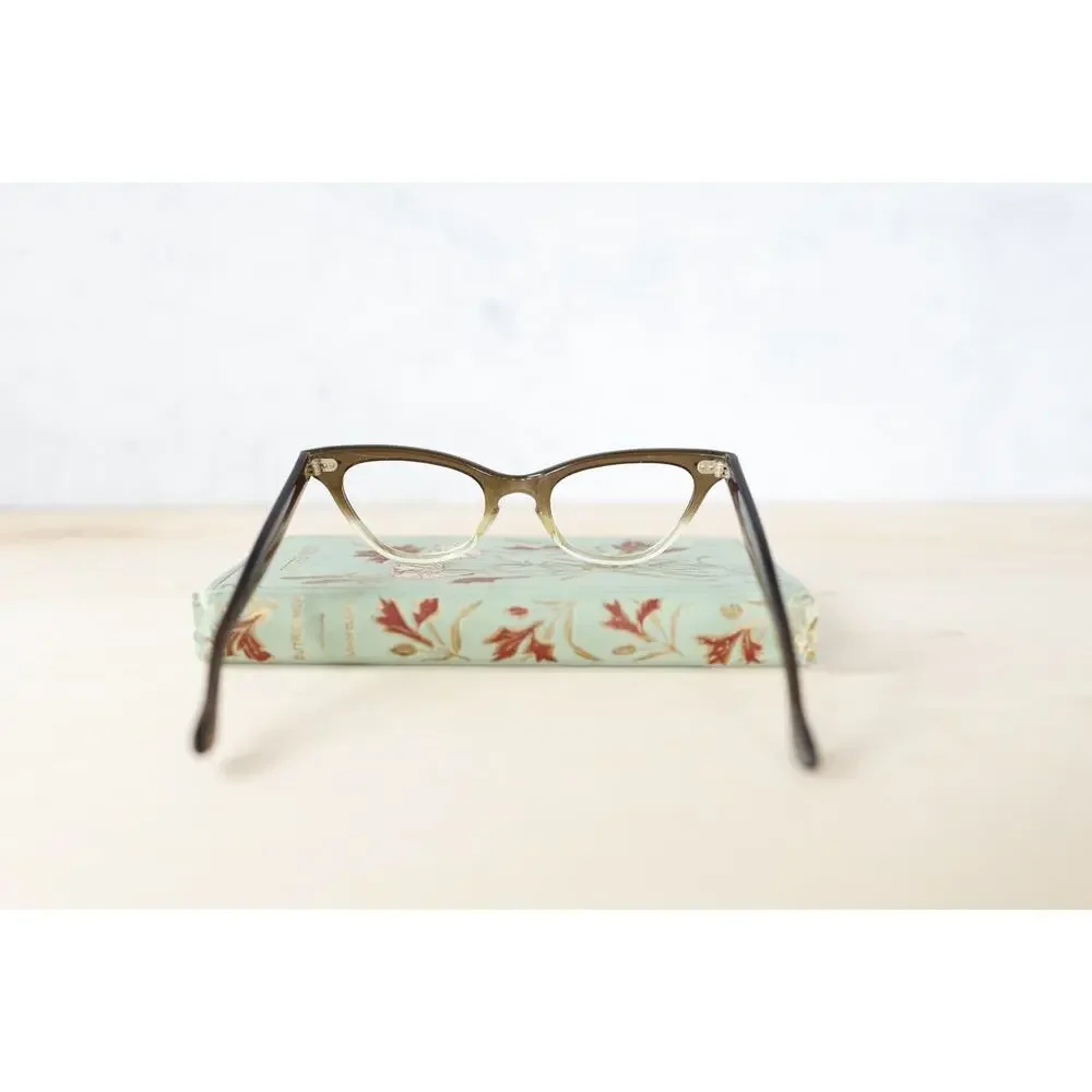 Vintage Graceline Cat eye rockabilly eyeglass 1960s Pin up NOS